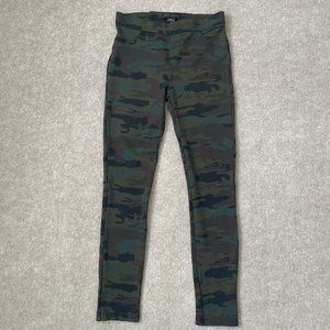 Sanctuary Pants Womens Small Green Camo Leggings Skinny Stretch Comfort Casual